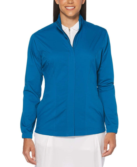 Womens Full Zip Wind Jacket Jackets Mykonos Blue / XL