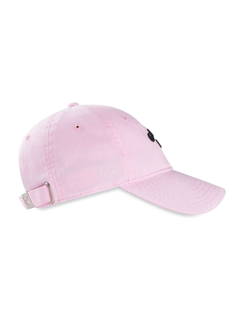 Womens Heritage Twill Hat-Hats-Pink-NS-Callaway