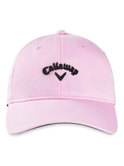 Womens Heritage Twill Cap-Hats-Pink-NS-Callaway