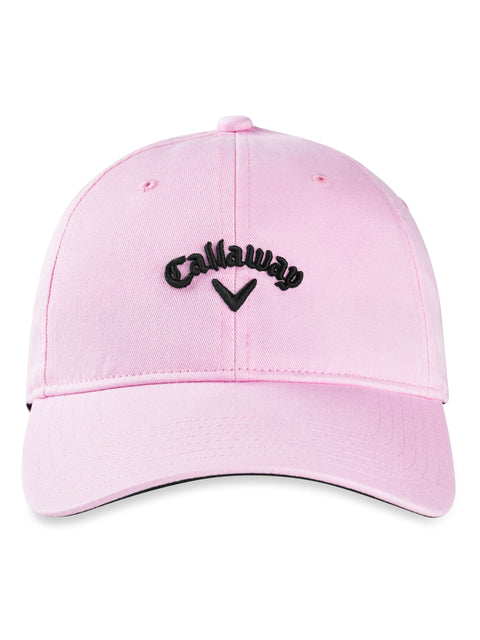 Womens Heritage Twill Cap-Hats-Pink-NS-Callaway