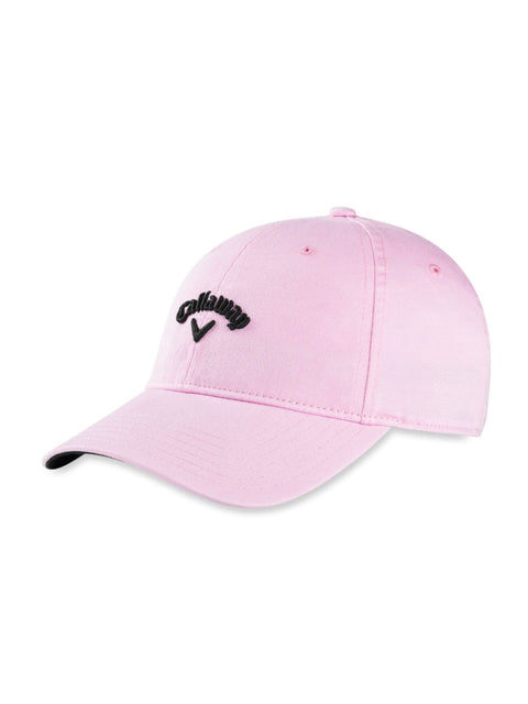 Womens Heritage Twill Cap-Hats-Pink-NS-Callaway