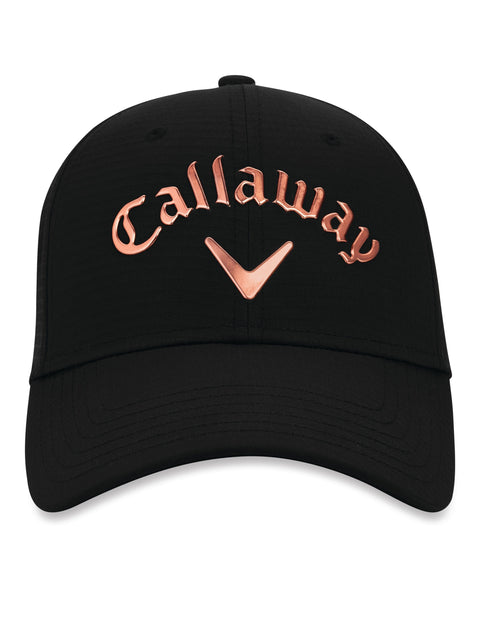 Womens Liquid Metal Cap-Hats-Black-NS-Callaway