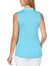 Womens Micro Hex Solid Polo Polos