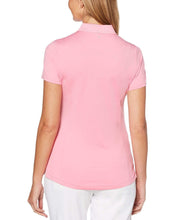 Womens Micro Hex Solid Polo Polos