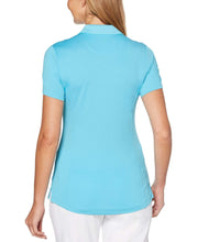 Womens Micro Hex Solid Polo Polos