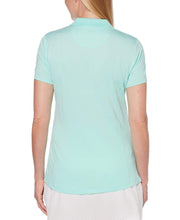 Womens Micro Hex Solid Polo Polos