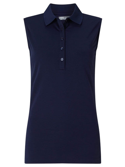 Womens Micro Hex Solid Polo Polos