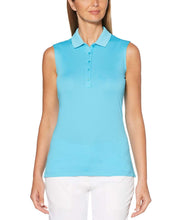 Womens Micro Hex Solid Polo Polos River Blue / L