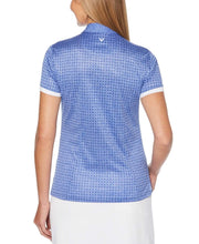 Womens Mini Geo Print Polo Polos