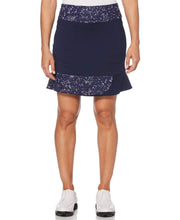 Womens Mini Print Petal Stretch Skort Skorts Peacoat / S