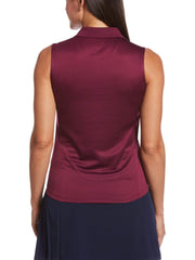 Womens Solid Knit Polo-Polos-Callaway Apparel