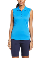 Womens Opti Dri™ Sleeveless Polo (Ibiza Blue) 