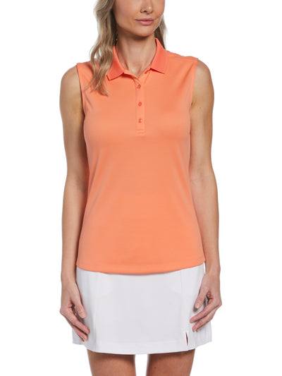 Womens Opti Dri™ Sleeveless Polo-Polos-Persimmon-XL-Callaway