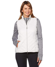 Womens Opti-Therm Puffer Vest Jackets Bright White / S