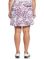 Womens Plus Confetti Floral Print Stretch Skort Skorts