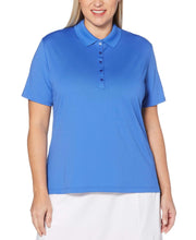 Womens Plus Micro Hex Polo Polos Amparo Blue / 1X