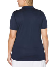 Womens Plus Micro Hex Polo Polos