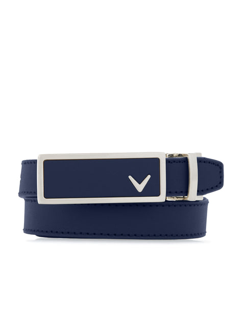 Womens Plus Sleek Modern Belt-Belts-Navy-OS-Callaway