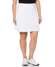 Womens Plus Solid Stretch Skort Skorts Brilliant White / 2X