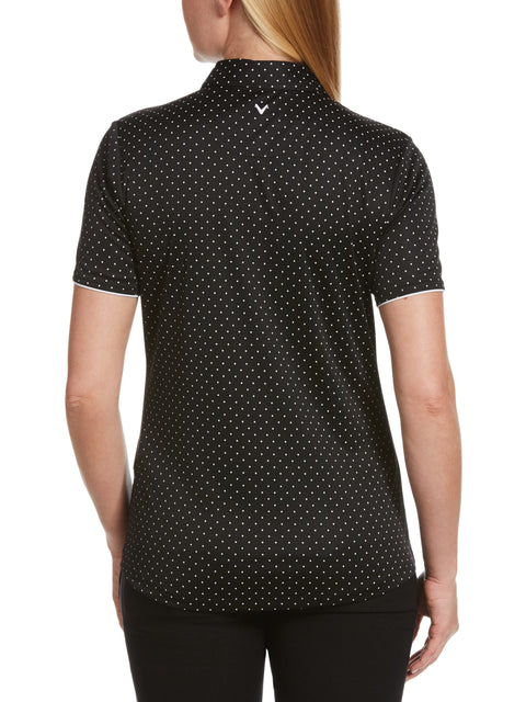 Womens Polka Dot Polo-Polos-Callaway