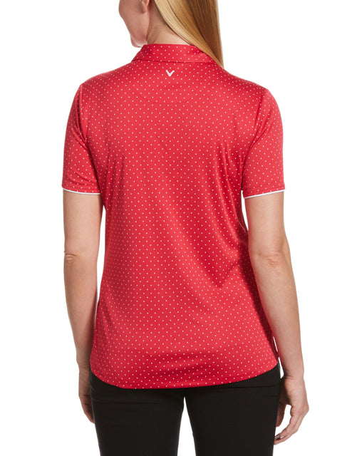 Womens Polka Dot Polo-Polos-Callaway