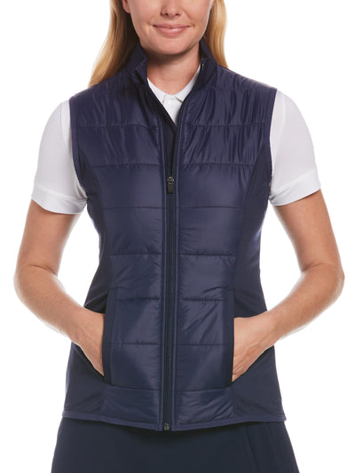 Womens Quilted Front Vest-Jackets-Peacoat-XXL-Callaway