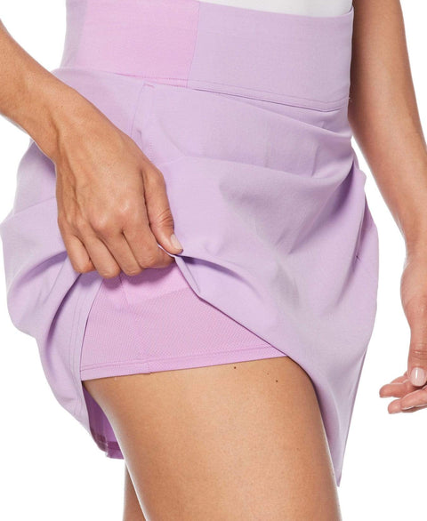 Womens Side Pleat Stretch Skort Skorts