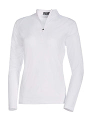 Womens Solid 1/4 Zip Shirt-Jackets-Brilliant White-XL-Callaway Apparel