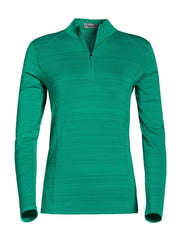 Womens Solid 1/4 Zip Shirt-Jackets-Golf Green-L-Callaway Apparel