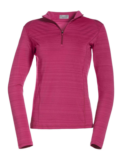 Womens Solid 1/4 Zip Shirt-Jackets-Wild Aster-XS-Callaway Apparel