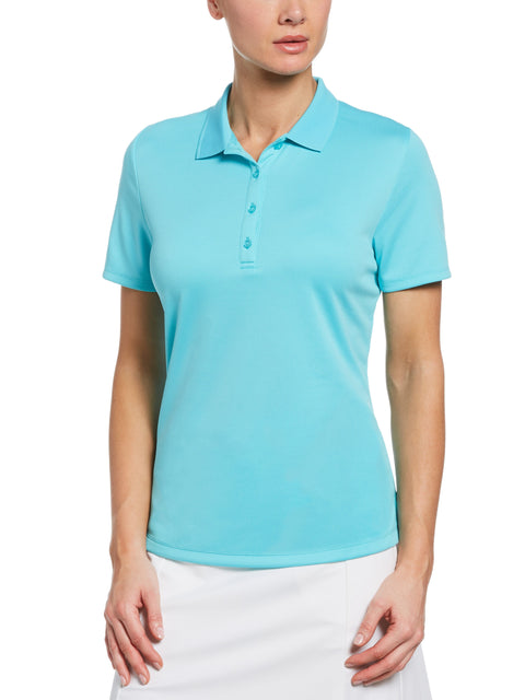 Womens Solid Swing Tech Polo-Polos-Blue Curacao-XXL-Callaway