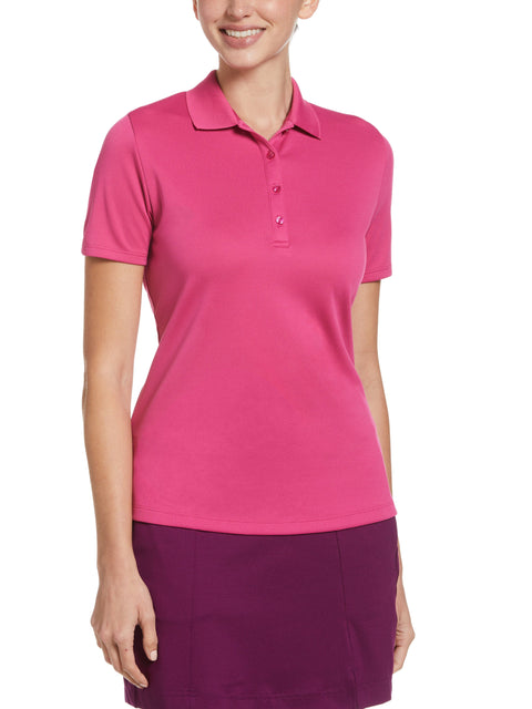 Swing Tech™ Solid Polo Top (Lilac Rose) 