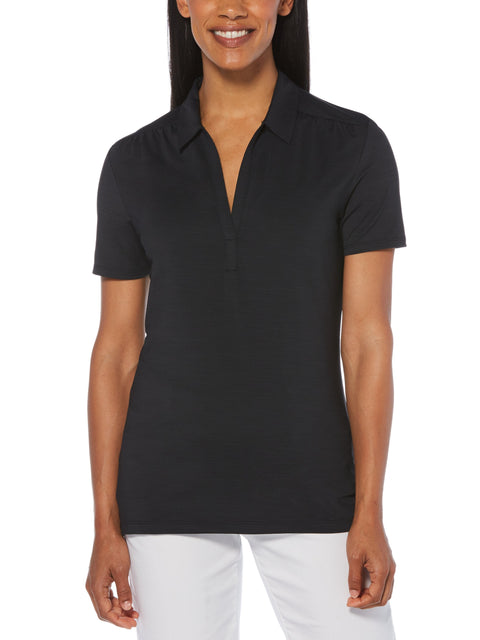 Womens Tonal Performance Polo-Polos-Black-XXL-Callaway