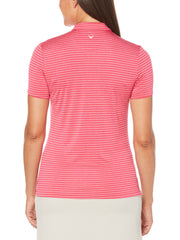 Womens Tonal Stripe Polo-Polos-Pink Yarrow-L-Callaway