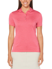 Womens Tonal Stripe Polo-Polos-Pink Yarrow-L-Callaway