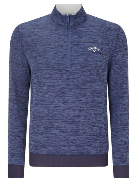 Youth Callaway Dual Action 1/4 Zip Pullover-Jackets-Peacoat Heather-M-Callaway